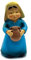 Acan Tradineur - Figura de pastora con Jarra Naif para belén - Fabricado en marmolina - Figura Decorativa Divertida para Nacimiento, Navidad, decoración Tradicional - 9,7 x 5 x 4 cm.