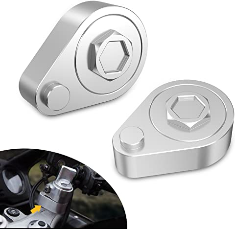 Alpha Rider Motorcycle Handlebar Risers,Aluminum Motorcycle Handle Hand Bar Bars Rising Clamp Forwards Back Move Mount Adapter Raiser Spacer for Honda VFR800 VTEC 2002 2PCS