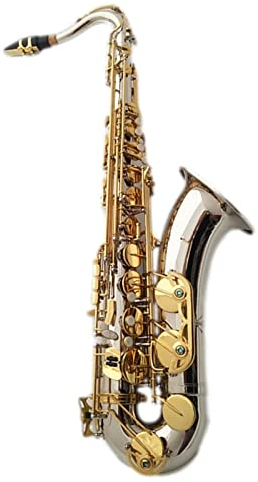 Saxophon Student Saxophon Mit Silbernem Korpus Und Goldener Taste B-unten Tenor Tenorsaxophon Anfänger, Die Tenorsaxophon Spielen