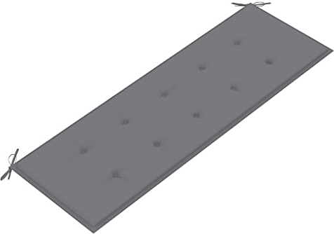 WIFESE Gartenbank-Auflage Grau 150x50x3 cm Sitzkissen Bank Bankauflage Sitzkissen Outdoor Sitzpolster Bank Sitzauflagen Gartenmöbel Universellen Design Geeignet für Gartenbänke im Freien