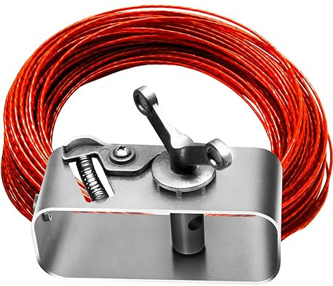 DIRAEEN Upgraded 2023 Pool Cover Cable，131CW 131-Feet Cable and Heavy-Duty Winch for Winter Safe Above Ground Swimming Pool Cove