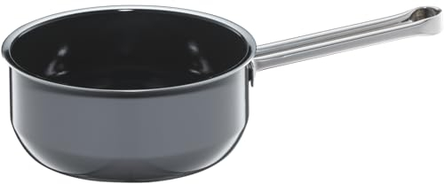 WMF Fusiontec Essential - Cazo con mango (16 cm, sin tapa, olla pequeña de 1,3 L, olla pequeña para fideos, olla de inducción, cerámica de alta tecnología, resistente a los arañazos, sin