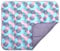 BONKY® Wickelauflage 85x72 cm - aus hautfreundlicher Baumwolle - Wickelunterlage mit rutschfeste Unterseite - Baby Wickeltischauflage - Mega weich und angenehm - Made in EU - Kreise