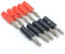 Comforty 10 Stücke Bananenstecker 4mm Schwarz Rot, Laternenstecker für Audio Lautsprecher, Verstärker
