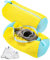 Bixury Schuhwaschbeutel Waschmaschine Schuhbeutel Waschmaschine, 2 Stück Multi Wäschesack Schuhe mit 360° Reinigungsflaum, Selbstreinigende Schuhe Waschbeutel für Waschmaschine und Trockner (Gelb)