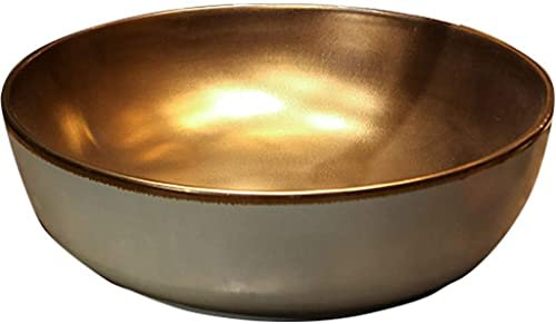 Lavabi da appoggio , Lavandino da appoggio for bagno Lavandino d'arte for hotel di lusso Lavandino da appoggio in metallo smaltato nero Lavandino in ceramica in stile industriale Lavandino da giardino