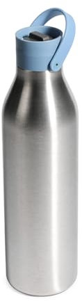 Circular & Co 1L/1000ml Recycled Stainless Steel Reusable Drinks Water Bottle – Insulated, Double Walled, Ecofriendly – Leakproof, Lockable Lid – Dishwasher Safe, BPA & Melamine Free (Rockpool Blue)