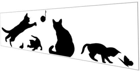 KITANDOVE 1satz Wandtattoo Katze Mit Wollknäuel Verspielter Wandaufkleber Für Kühlschrank Und Waschmaschine Abnehmbar Für Kinderzimmer Und Wohnräume