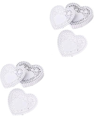 LALADEFIEE 500stücke Herzförmige Papier-tortenspitzen Lebensmittelgeeignet Für Hochzeiten Partys Und Dekorationen Öl Und Wasserabweisend