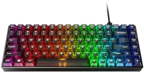 Lenovo Legion K510 Mini Pro Teclado para juegos, 16.8 millones de colores RGB por tecla, programable, interruptores mecánicos 100% antifantasma, personalizable, interfaz USB 2.0, negro + Traslusent