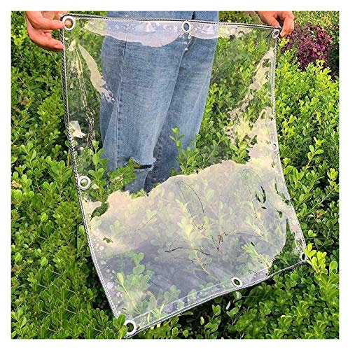 Copertura trasparente per serra, 1,4 x 2 m, protezione solare, anti invecchiamento, impermeabile, antivento, in vetro morbido, per magazzini, tettoie per garage, materiale in PVC durevole, resistente