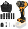 1/2 Cordless Impact Wrench for Dewalt 20V Battery, 500N.m 2400RPM Brushless Impact Driver with 6 Impact Sockets and Storage Bag, Carry Box for Car Tire Truck（No Battery）