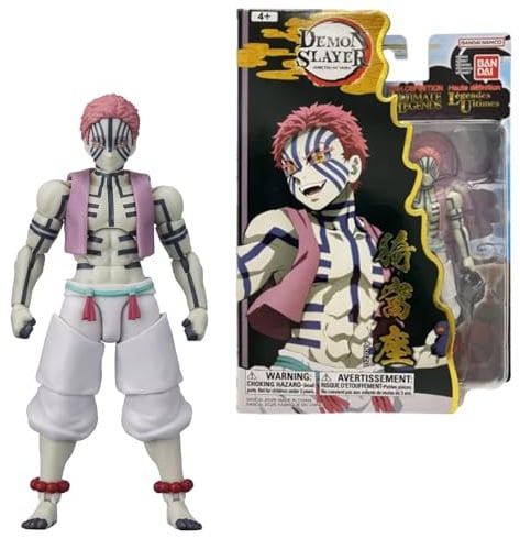 BANDAI - Ultimate Legends HD - Demon Slayer Actionfigur 12 cm - Akaza - Offizielle Demon Slayer Lizenz - Gelenkige Akaza Figur - Spielzeug für Kinder ab 4 Jahren - VE88967