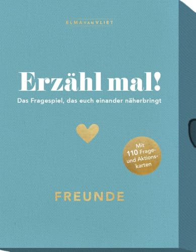 Erzähl mal! Freunde: Das Fragespiel, das euch einander näherbringt | Lerne Deine Freunde Besser kennen mit diesem Kommunikationsspiel, 3-8 Spieler