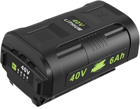 1 Pièce Batterie Lithium-ION 40 V 6,0 Ah pour Outils Électriques, Compatible avec Ryobi OP4060