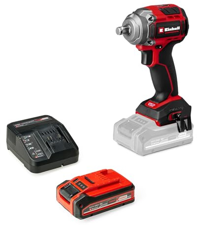 Einhell Professional Akku-Schlagschrauber TP-CW 18/350-C Li BL-Solo PXC (18 V, 350 Nm Drehmoment, Brushless, inkl. 4,0 Ah PLUS Akku und Ladegerät)