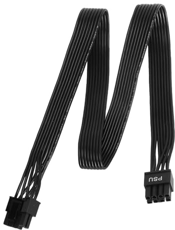 TNSLAND PCIe Kabel, 8 Pin GPU Kabel PSU auf 6+2 Pin PCI-E Stecker, GPU Stromleitung für Modulares Netzteil, 60 cm Grafikkarten Stromversorgung für PC Gaming