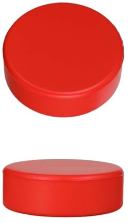 HUDFVIOI Eishockey Puck 6pcs Ice Hockey Pucks Foam Soft Training Puck Indoor Practice Lightweight Floor Sports Accessory for Adults Team Für Erwachsene(Red)