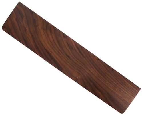 Abaodam Holz Handgelenkauflage aus Walnussholz Rutschfest Klein (30 Cm) für Mechanische Tastaturen Ergonomische Handballenauflage für Büro und Gaming