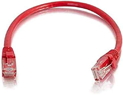 C2G Cable de conexión de Red de 3 m Cat6 sin blindaje y con Funda (UTP), Color Rojo - Cable de Red (Color Rojo, Cat6, U/UTP (UTP), RJ-45, RJ-45, Macho/Macho, Oro)