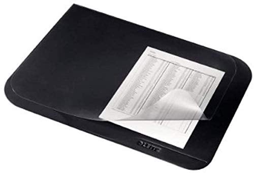 Leitz 53180095 Schreibunterlage, Soft-Touch, mit Abdeckung, 40x53 cm, schwarz