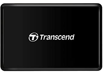 Transcend Lecteur de cartes mémoire tout en un USB 3.0 microSD/SD/CompactFlash/Memory Stick - Noir TS-RDF8K