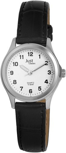 Just Watches Herren-Armbanduhr Analog Leder 48-S31025-WH