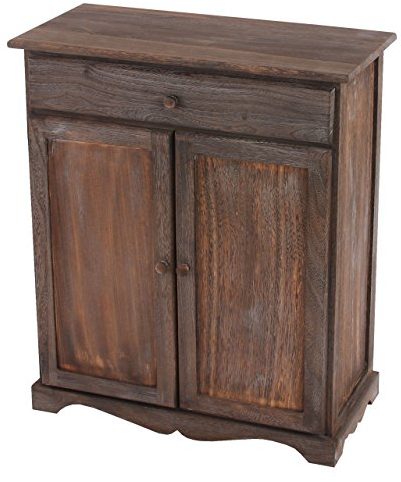 Mendler Kommode Schrank, 78x66x33cm, Shabby-Look, Vintage - braun