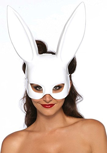 Leg Avenue womens Masquerade Rabbit Mask Costume Accessories, White, One Size US