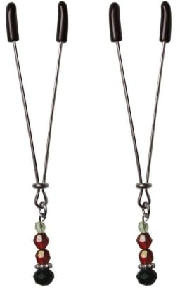 Ruby Black Nipple Clips