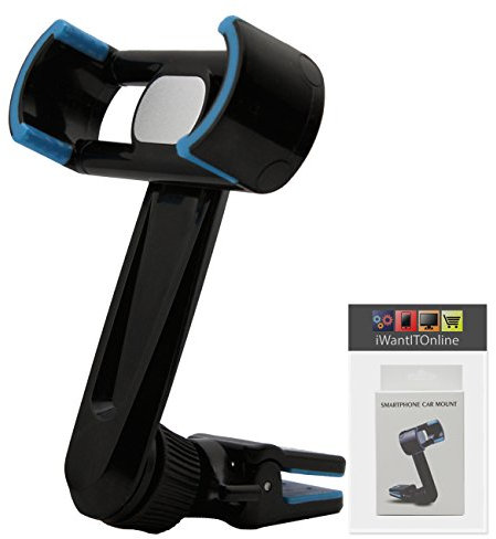 IWIO Phone Air Vent Clip 360 Degree Holder Car Mount Cradle compatible with Samsung Galaxy S Wifi 5 inch Mp3 Player