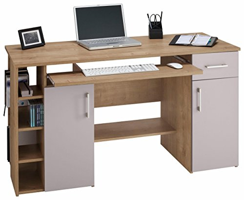 Computertisch / Schreibtisch / PC-Tisch in Eiche - Grau 4129