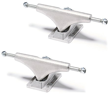 [CCS] Skateboard-Achsen, Profiqualität, Stahl, Größen: 109 mm, 129 mm, 139 mm, 149 mm und 169 mm, Rohsilber, Schwarz, 2 Stück, 2,5 cm Montagezubehör im Lieferumfang enthalten (roh, 129 mm (passend für