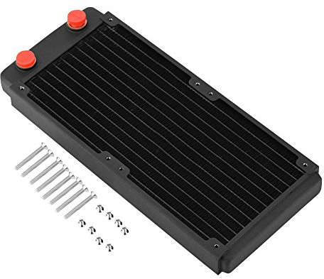 Tonysa 120mm/240mm/360mm/480mm radiator, G1/4 thread copper radiator PC water cooling liquid water cooler heat exchanger for PC water cooling(240mm)