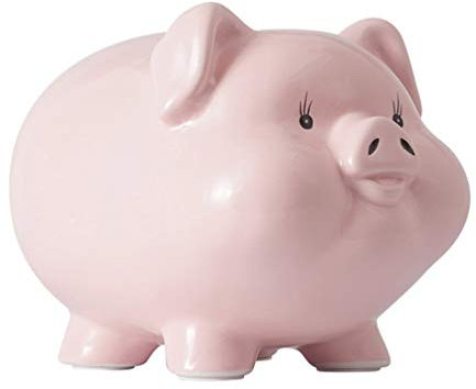 Toyvian 1 Pc Tirelire en Céramique Rose Couleur Cochon Économisant Boîte Cadeau Beau Conteneur d'argent en Forme De Porc pour Enfants Adultes