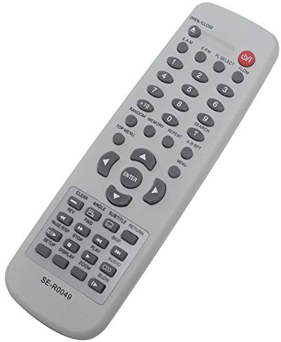 VINABTY SE-R0049 Ersatz Fernbedienung Passend für Toshiba DVD Player SD-120E SD-220E SD-210E SD-210EB SD-330E SD-330ESB