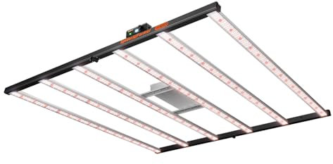 Sunlike Full Spectrum Commercial SE7000 LED Grow Light 730W 5x5FT 2688pcs Samsung LM301B Chip Detachable Driver High PPFD Uniformity Dimmable Daisy Chain 8 Bars Vertical Farming [Energy Class A+++++]