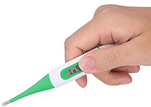 Cikonielf Tierthermometer Veterinärelektronisches Thermometer Wasserdichtes digitales Ehermometer Haustierthermometer Digitales Vieh Schafpferde Nutztierthermometer für Hunde Pferde Katzen