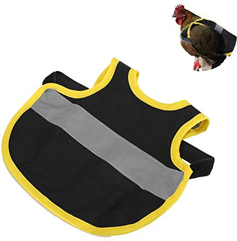 Hühnerweste, reflektierende Haustiergeschirrkleidung Verstellbare Polyester-Hühnerente-Gänseweste, Hühnersattelschürze
