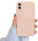 Newseego Case Compatible for iPhone 11 6.1 inch Fashion Cute Love-Heart Shape Simple Pattern Phone Case Shockproof Slim Light-wight Soft TPU Back Cover Protective Case for iPhone 11-Pink