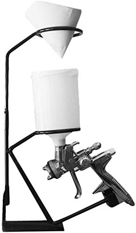 Alvinlite Wall Sprayer Stand Gravity Feed Paint Spray Gun Holder Stand with Strainer Rack for Household Spray Guns