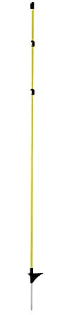 Kerbl 444292 Oval-Fiberglaspfahl mit Metallspitze, 10mm x 8mm Ovalpfahl, 110cm Gesamthöhe, 10 Stück