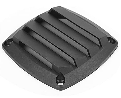 Rejilla de Ventilación de Aire para Barcos, ABS Negro Práctico 8.5 X 8.5Cm Rejilla de Ventilación de Aire para Barcos para Barcos