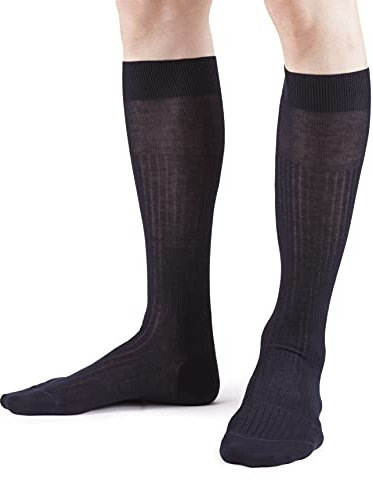 Ciocca Calze Lunghe Uomo in 100% Cotone Filo di Scozia costa larga - 3/6 Paia - Calzini MADE IN ITALY [350_085_11_6]