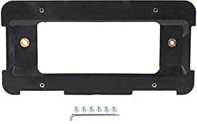 XIAOGUANG LingLONG Car Rear License Number Plate Holder PP Auto Frame Bracket Cover Universal Fit For Mercedes-Benz BMW Porsche Exterior Accessories (Color : Black)