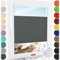 Schuette® Plissee ohne Bohren zum Kleben ● Premium Kollektion: Rocky Mountain (Graphit) ● 20x80cm (Breite x Höhe) ● Suprafix Faltrollo Klebehalterung ● Bequeme Rollo Montage inkl. Video
