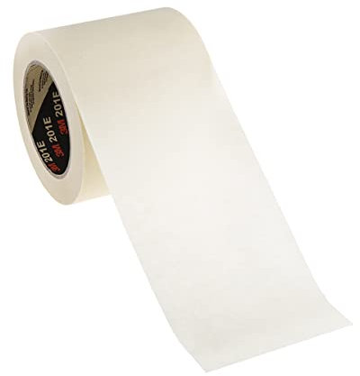 3M SCOTCH 201E Papier Abdeckband Beige, Stärke 0.14mm Gummi-Kleber 100mm x 50m