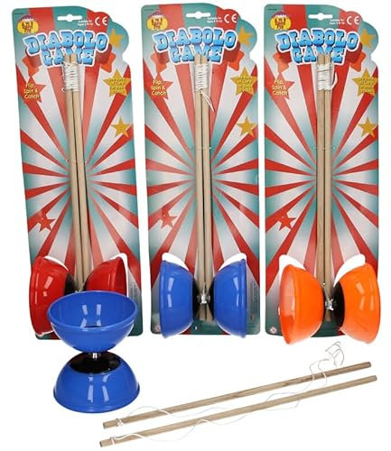 Diabolo + Wooden Diabolo Handsticks, Diablo String + Diabolos
