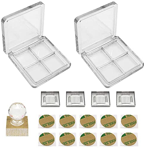 Set 17 Pezzi Tavolozza Vuota per Trucco - Palette Fai Da Te per Rossetto, Ombretto, Cipria, Fard e Balsamo per Labbra