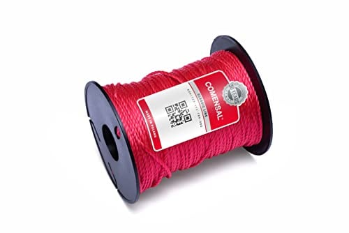 COMENSAL® Corde per muratura 100 m - Cavo da muratore in polietilene - Filo da muratore - Spago di Mason - Spessore 1,7 mm - Resistente allo strappo e affidabile – Made in EU
